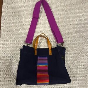 Parker Thatch suede tote
